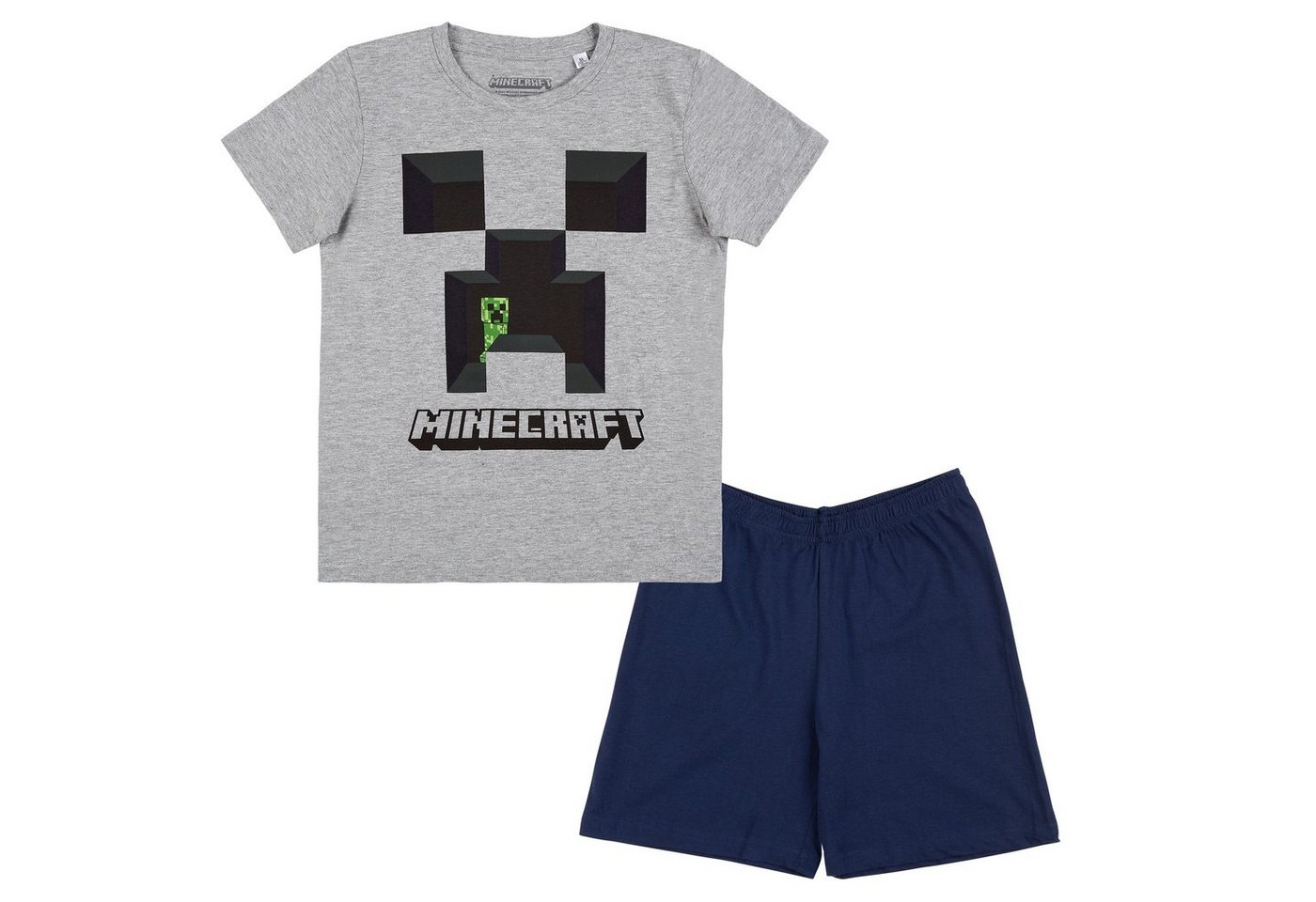 Minecraft Pyjama Minecraft Jungen Creeper Pyjama Schlafanzug kurz (1) von Minecraft