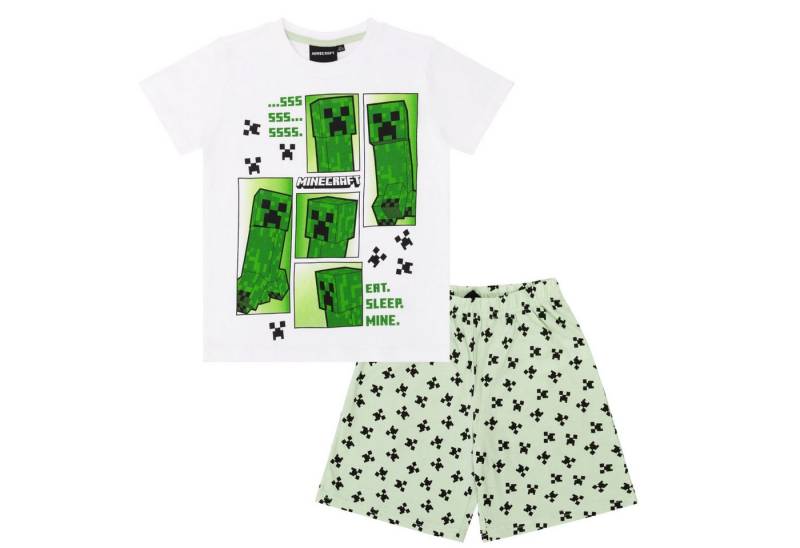 Minecraft Pyjama Minecraft Jungen Creeper Pyjama Schlafanzug kurz (1) von Minecraft