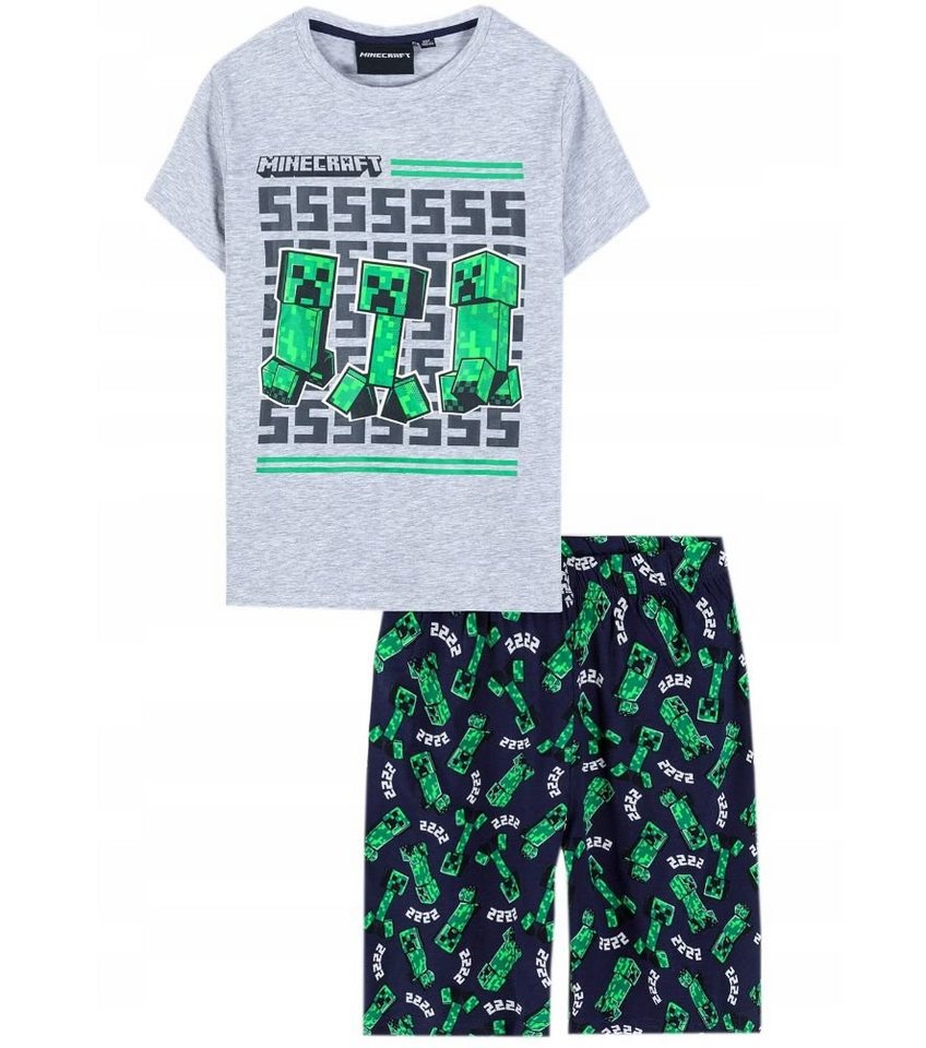 Minecraft Pyjama Minecraft Kinder kurzer Schlafanzug Jungen + Mädchen von Minecraft