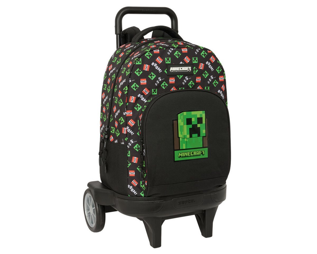 Minecraft Rucksack 33 x 45 x 22 cm Kinder Rucksack mit Rädern Minecraft Schwarz 33x45x22 von Minecraft