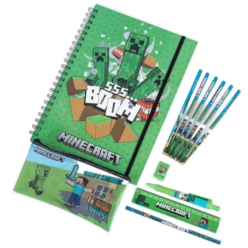 Minecraft - Schreibwaren-Set, mehrfarbig, Einheitsgröße von Minecraft