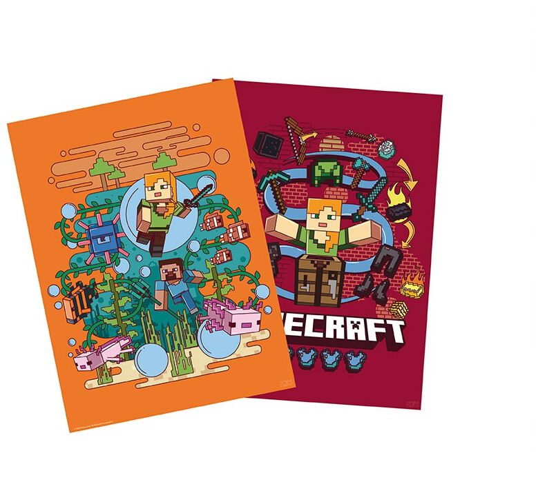 Minecraft Set 2 Chibi Posters Poster multicolor von Minecraft