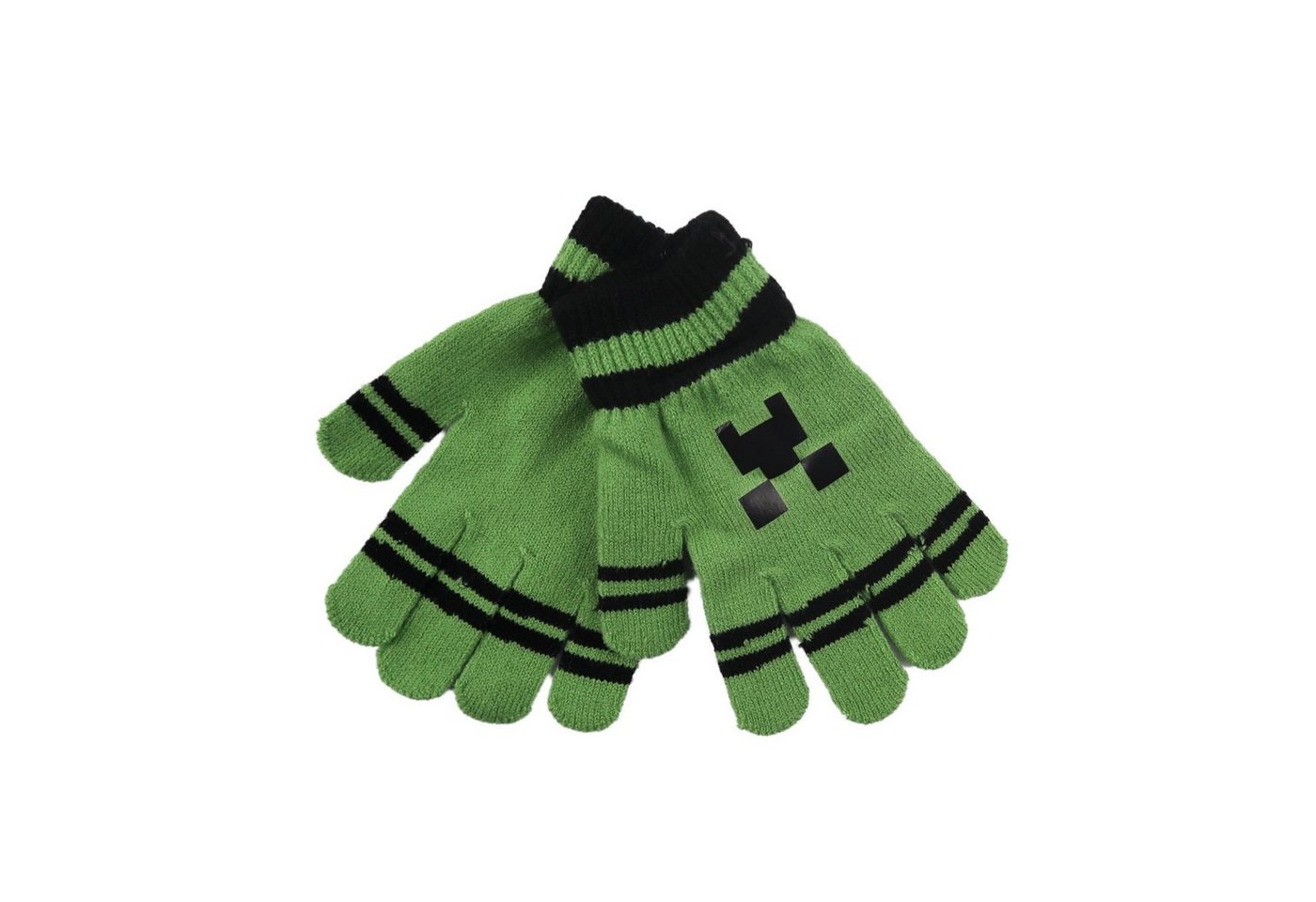 Minecraft Multisporthandschuhe Minecraft Creeper Jungen Kinder Handschuhe Einheitsgröße 3 bis 10 Jahre von Minecraft