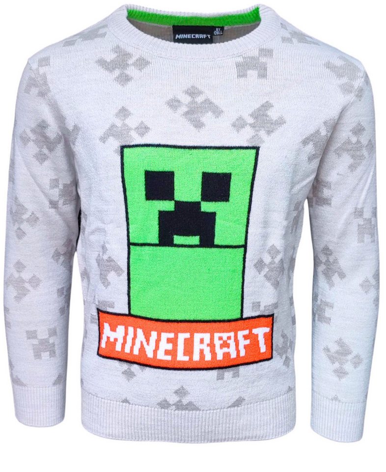 Minecraft Strickpullover Creeper Jungen Pulli Größe 116-152 cm Minecraft Strickpullover Creeper Jungen Pulli Größe 116-152 cm von Minecraft
