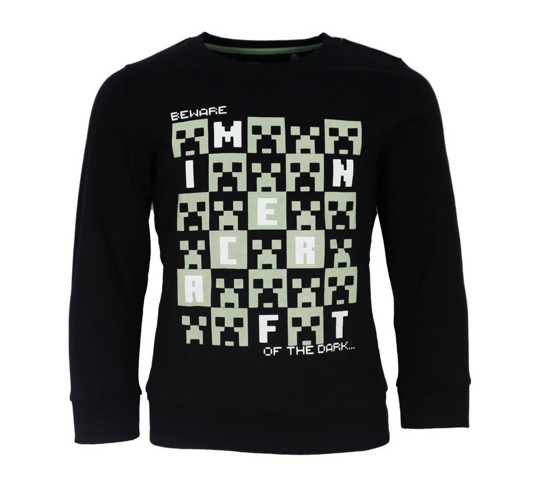 Minecraft Sweater Minecraft Beware of the Dark Kinder Jungen Pulli Pullover Gr. 116 bis 152, Glow in the Dark von Minecraft