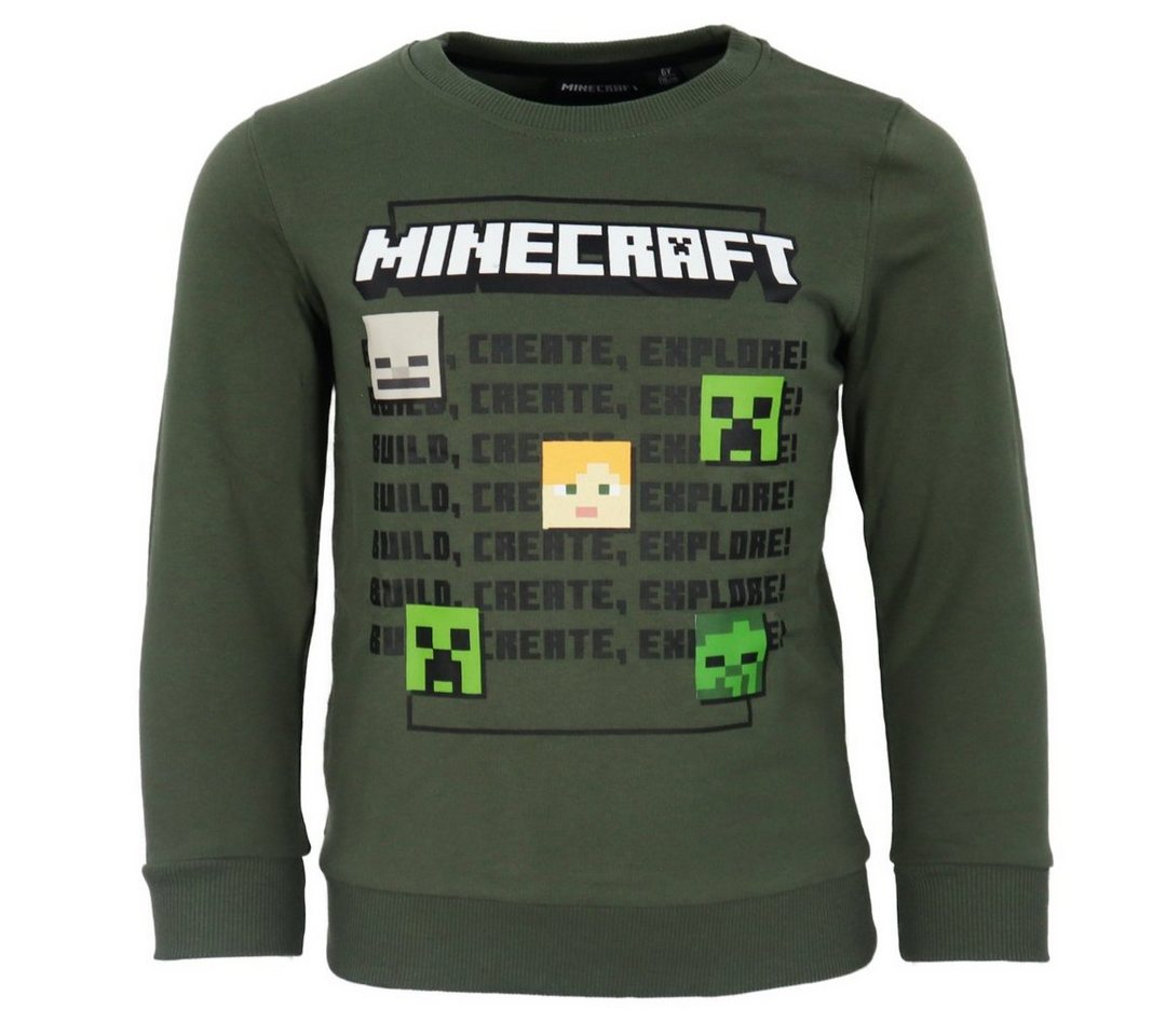 Minecraft Sweater Minecraft Creeper Alex Kinder Jungen Pulli Pullover Gr. 116 bis 152 von Minecraft