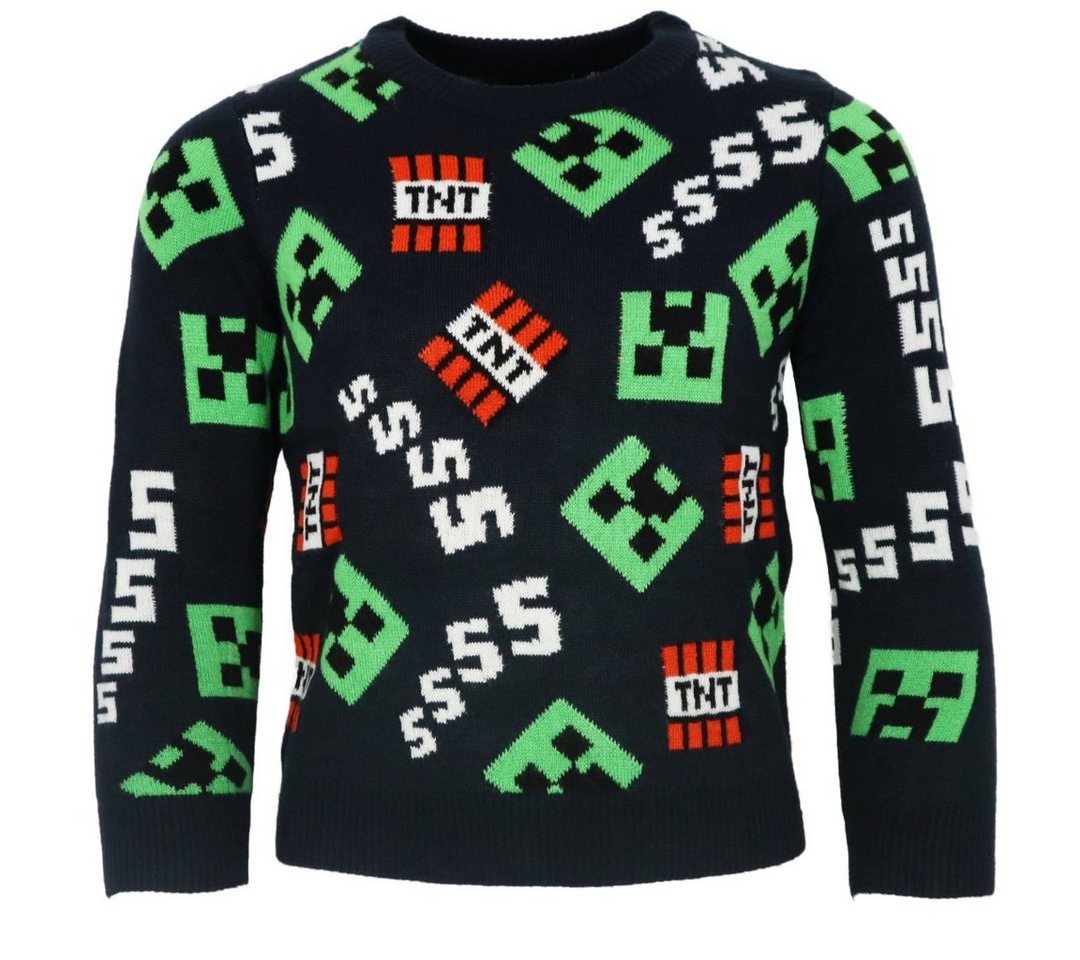 Minecraft Sweater Minecraft Creeper TNT Kinder Jungen Pulli Pullover Gr. 116 bis 152 von Minecraft