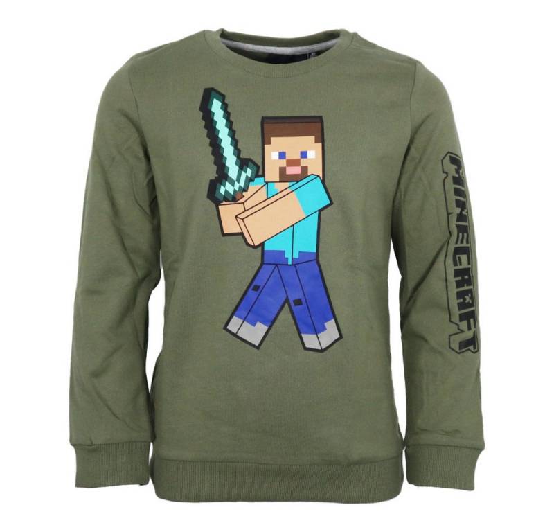 Minecraft Sweater Minecraft Gamer Steve Kinder Jungen Pulli Pullover Gr. 128 bis 152 von Minecraft