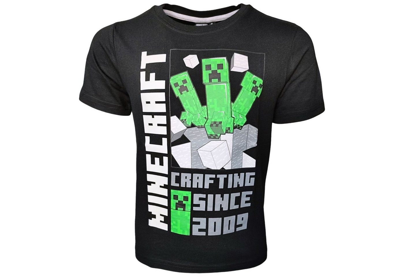 Minecraft T-Shirt Creeper Jungen Gamers Kurzarmshirt Gr. 116-152 cm von Minecraft