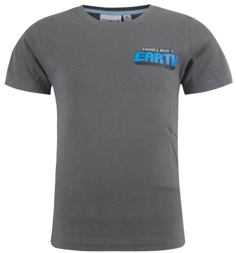 Minecraft T-Shirt Minecraft T-SHIRT Earth Dunkelgrau Creeper Kinder von Minecraft
