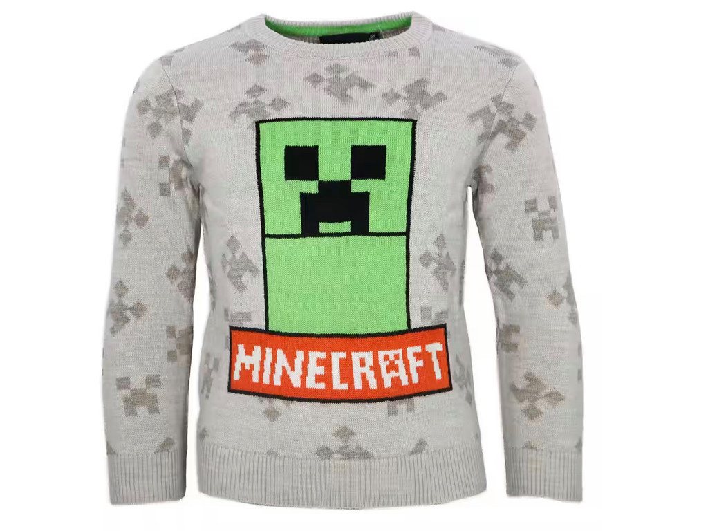 Minecraft Weihnachtspullover Sweater Minecraft Creeper Kinder Jungen Pulli Pullover von Minecraft