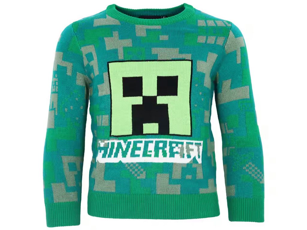 Minecraft Weihnachtspullover Sweater Minecraft Creeper Kinder Jungen Pulli Pullover von Minecraft