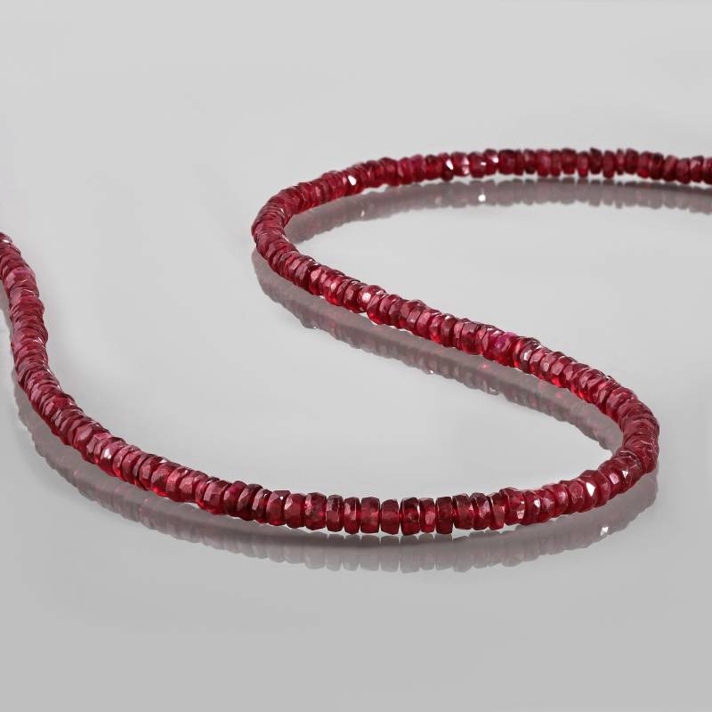 Facettierte Rubin Halskette, Perlen Halskette Handgemachte Edelstein Facettierte Runde Rubinperlen " Facettierte Rubin Halskette, Perlen Halskette Handgemachte Edelstein Facettierte Runde Rubinperlen " von Minedbeads
