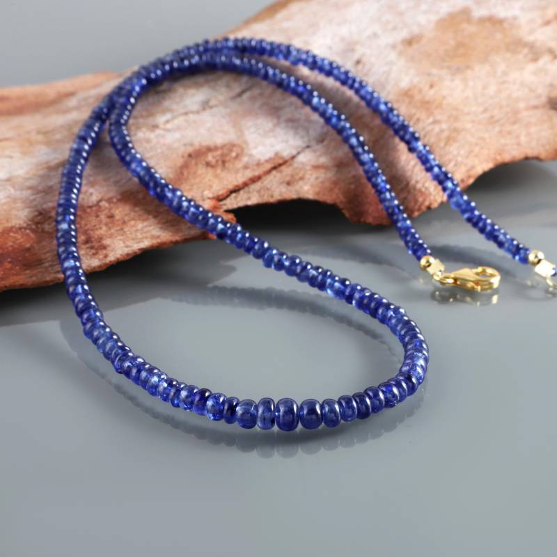 Natürliche Blaue Saphir Halskette, Perlen Halskette Sterling Silber - Edelstein Schmuck Seltene Rondelle Bead Natürliche Blaue Saphir Halskette, Perlen Halskette Sterling Silber - Edelstein Schmuck Seltene Rondelle Bead von Minedbeads