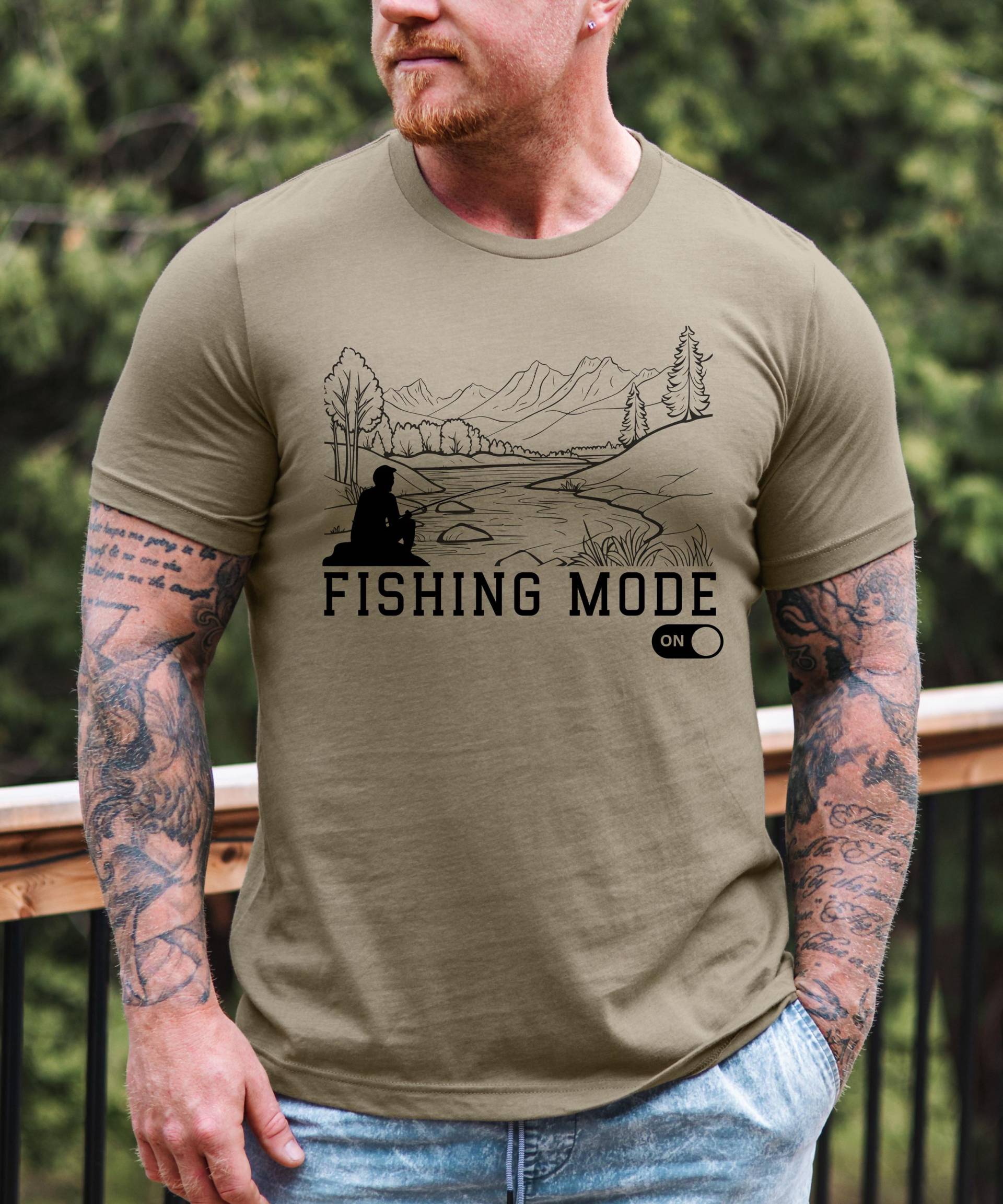 Anglermodus T-Shirt - Angler Geschenk Für Männer von MineraPrintBoutique