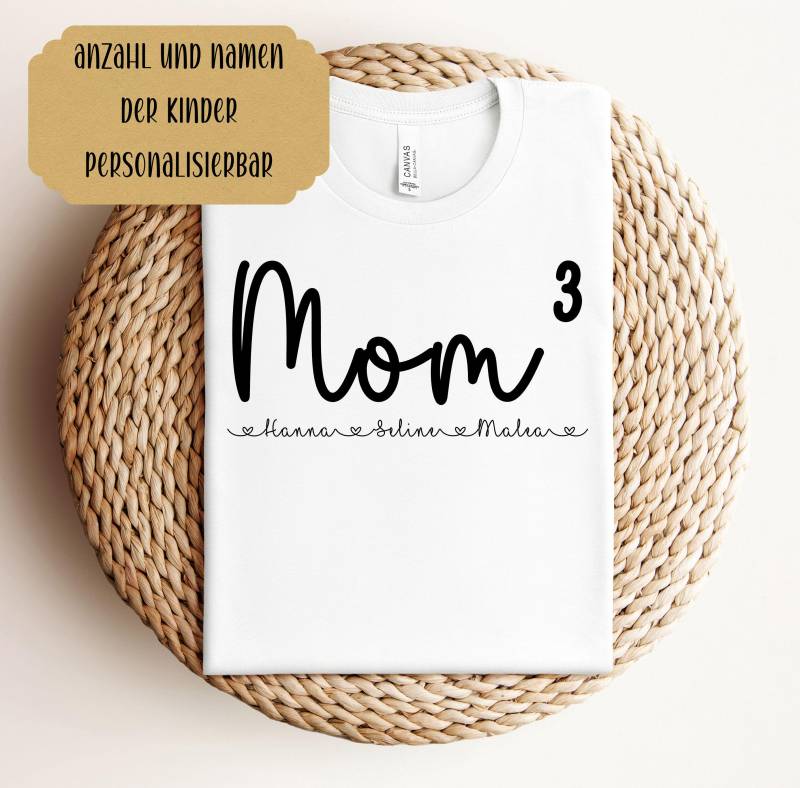 Personalisiertes Mama T-Shirt | Benutzerdefinierte Kindernamen, Geschenk Zum Muttertag von MineraPrintBoutique