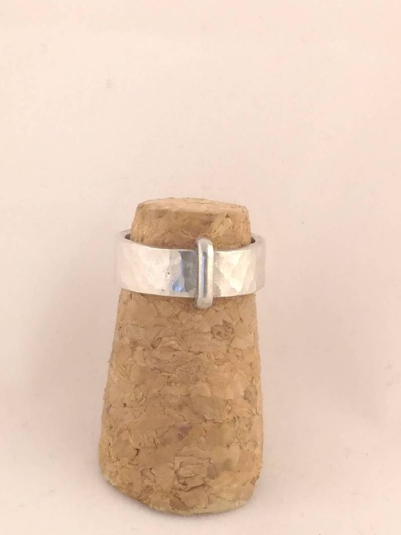 Flacher Glaube Ring 6 Mm Outlander Claire in Silber 925 Verlobung Singring von MineralNProduction