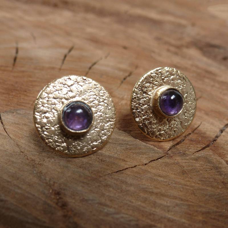 Vergoldete Edelstein Ohrstecker Handgemachter Fair Trade Schmuck Aus Bali Vergoldete Edelstein Ohrstecker Handgemachter Fair Trade Schmuck Aus Bali von Mineraliaboutique