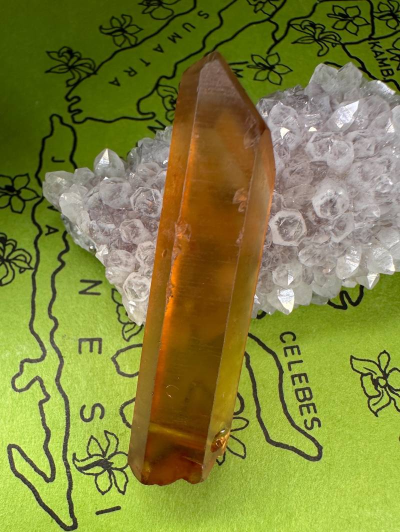 Seltener Gebohrter Citrin Kristall Anhänger Aus Madagaskar/Edelstein Mineralien Heilstein Schmuck Kette von MineralienVitrine2