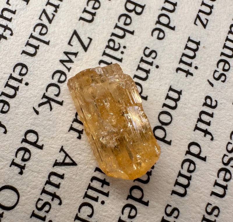 Seltener Gebohrter Imperial Topas Kristall Anhänger Aus Brasilien/Edelstein Mineralien Heilstein Schmuck Topaz von MineralienVitrine2