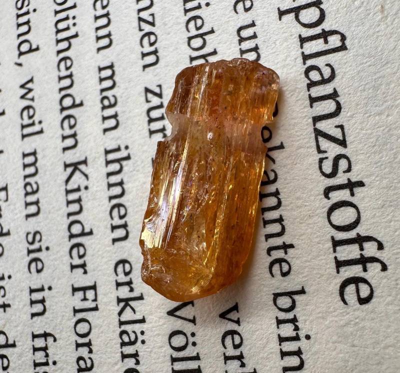 Seltener Gebohrter Imperial Topas Kristall Anhänger Aus Brasilien/Edelstein Mineralien Heilstein Schmuck Topaz von MineralienVitrine2