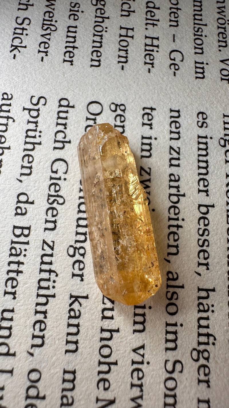 Seltener Gebohrter Imperial Topas Kristall Anhänger Aus Brasilien/Edelstein Mineralien Heilstein Schmuck Topaz von MineralienVitrine2