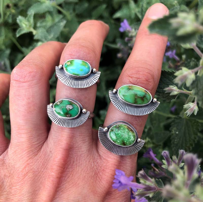 Auf Bestellung Sonoran Gold Türkis Ring, Silberring, Natürliche Schmuck Auf Bestellung Sonoran Gold Türkis Ring, Silberring, Natürliche Schmuck von MineralsRockStudio