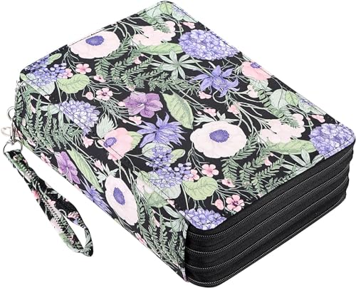 Miners2000 Federmäppchen mit 200 Fächern – Deluxe-Federmäppchen aus PU-Leder mit abnehmbarem Griff, große Stiftebox für Buntstifte, Aquarellstifte, Weißer Marmor, Box, Deluxe, tragbar (Black+Blue) Miners2000 Federmäppchen mit 200 Fächern – Deluxe-Federmäppchen aus PU-Leder mit abnehmbarem Griff, große Stiftebox für Buntstifte, Aquarellstifte, Weißer Marmor, Box, Deluxe, tragbar (Black+Blue) von Miners2000