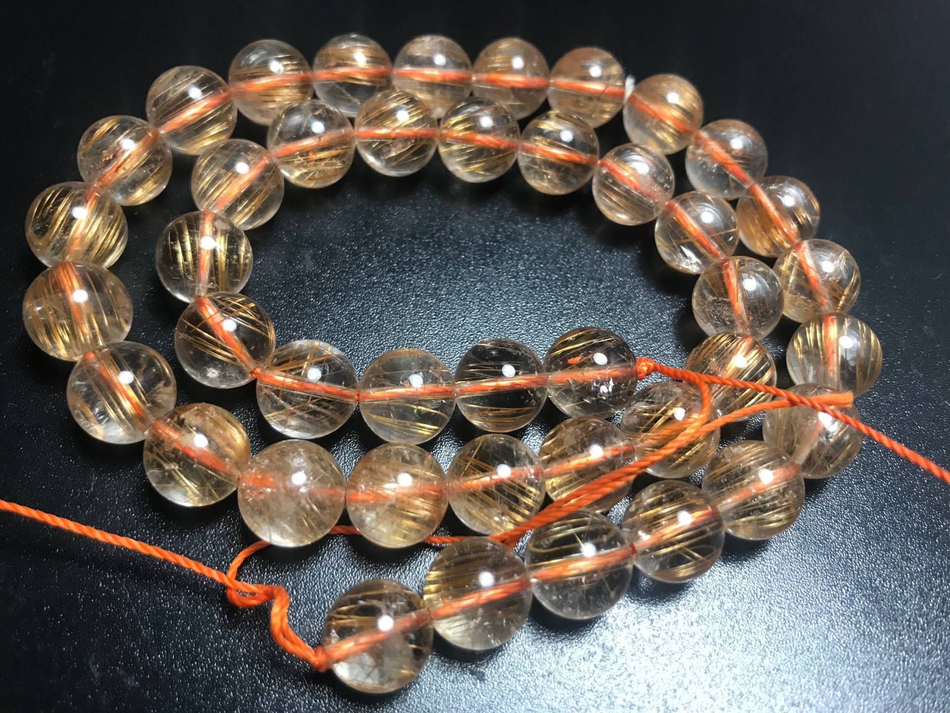 16 Inches-200Ct-Aaa Gemmy Goldene Quartille-Perlen Strand 16 Inches-200Ct-Aaa Gemmy Goldene Quartille-Perlen Strand von Mines2Markets