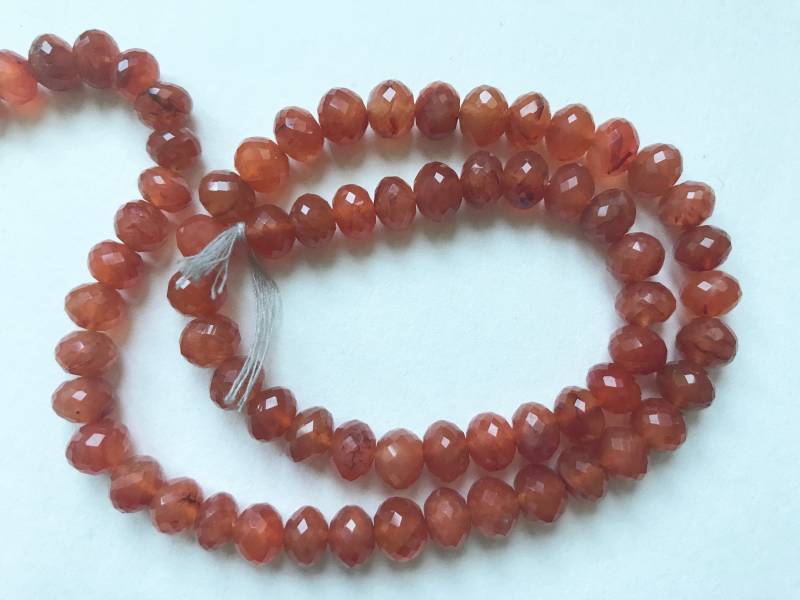 18" Naturjuwel Qualität Karneol Facettiert Roundelles Perlen Zeichenfolge 18" Naturjuwel Qualität Karneol Facettiert Roundelles Perlen Zeichenfolge von Mines2Markets