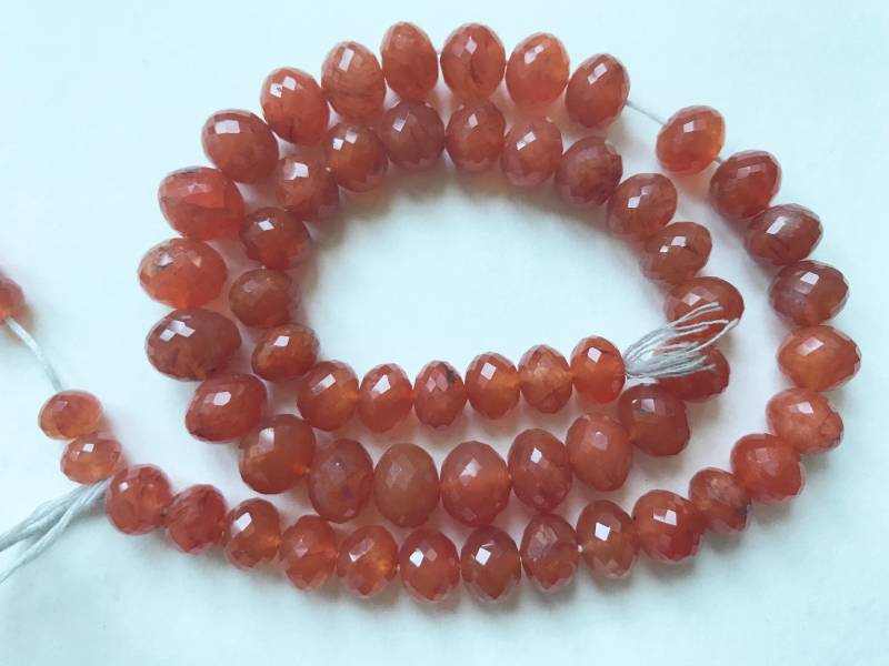 18" Naturjuwel Qualität Karneol Facettiert Roundelles Perlen Zeichenfolge 18" Naturjuwel Qualität Karneol Facettiert Roundelles Perlen Zeichenfolge von Mines2Markets