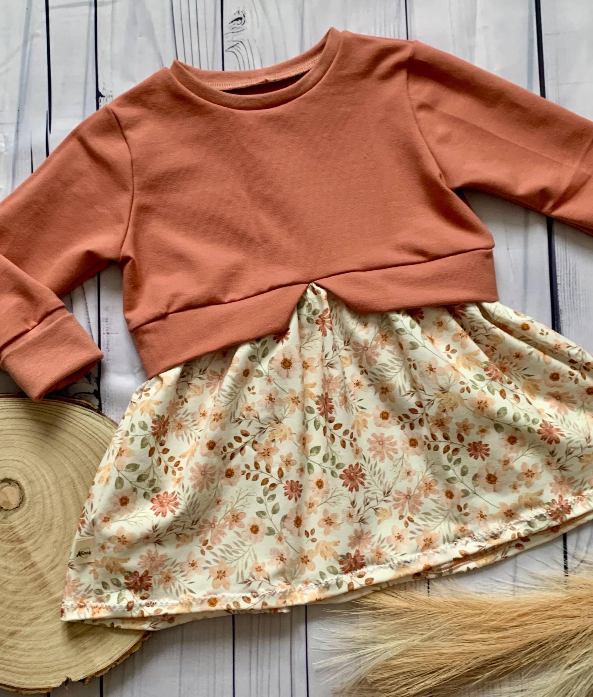 Pulloverkleid Für Mädchen | Kleid Sweaterkleid Girlysweater von MinesTextildesign