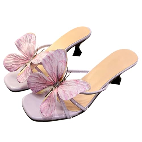 Minetom Blumen Sandalen Damen High Heels Stiletto Sandaletten Elegant Hausschuhe Peep Toe Sommersandalen Abend Party Büro Schuhe B Violett 40 EU Minetom Blumen Sandalen Damen High Heels Stiletto Sandaletten Elegant Hausschuhe Peep Toe Sommersandalen Abend Party Büro Schuhe B Violett 40 EU von Minetom