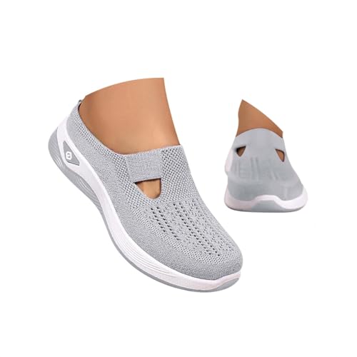 Minetom Clogs Hausschuhe Damen Mesh Pantoletten Gartenschuhe Sommer Gartenclogs Atmungsaktiv Sandalen Slip On Sabots A Grau 38 EU Minetom Clogs Hausschuhe Damen Mesh Pantoletten Gartenschuhe Sommer Gartenclogs Atmungsaktiv Sandalen Slip On Sabots A Grau 38 EU von Minetom
