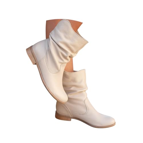 Minetom Cowboystiefel Damen Stiefeletten Wildleder Kurzstiefel Blockabsatz Ankle Boots Westernstiefel Schlupfschuhe A2 Aprikose 38 EU Minetom Cowboystiefel Damen Stiefeletten Wildleder Kurzstiefel Blockabsatz Ankle Boots Westernstiefel Schlupfschuhe A2 Aprikose 38 EU von Minetom