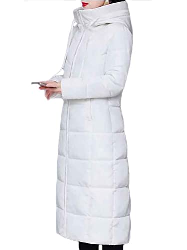 Minetom Damen Daunenjacke Lang Mantel Daunenmantel Steppmantel Wintermantel Mit Kapuze Winter Warm Parka Winddicht Jacke Steppjacke Steppmantel A Weiß XXL Minetom Damen Daunenjacke Lang Mantel Daunenmantel Steppmantel Wintermantel Mit Kapuze Winter Warm Parka Winddicht Jacke Steppjacke Steppmantel A Weiß XXL von Minetom