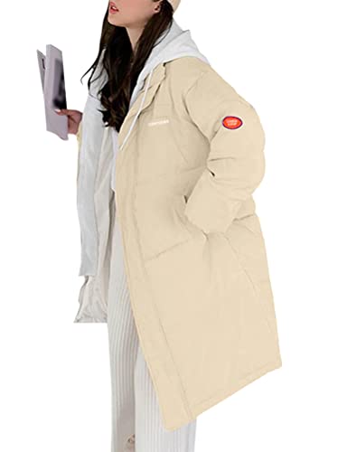 Minetom Damen Daunenjacke Mantel Daunenmantel Steppmantel Wintermantel Mit Kapuze Farbblock Winter Warm Winddicht Jacke Steppjacke Steppmantel G Weiß M Minetom Damen Daunenjacke Mantel Daunenmantel Steppmantel Wintermantel Mit Kapuze Farbblock Winter Warm Winddicht Jacke Steppjacke Steppmantel G Weiß M von Minetom