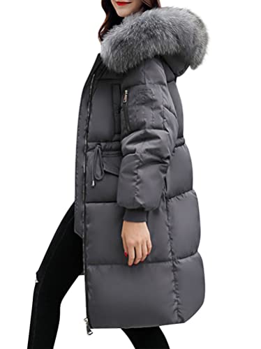 Minetom Damen Daunenjacke Mantel Daunenmantel Steppmantel Wintermantel Winterparka Mit Kapuze Winter Warm Winddicht Jacke Steppjacke Steppmantel F Grau L Minetom Damen Daunenjacke Mantel Daunenmantel Steppmantel Wintermantel Winterparka Mit Kapuze Winter Warm Winddicht Jacke Steppjacke Steppmantel F Grau L von Minetom