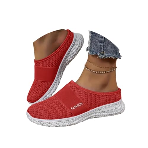 Minetom Damen Hausschuhe Leichte Atmungsaktive Pantoffeln Slip On Walking Freizeit Schuhe Mesh Sport Slipper Gartenschuhe Schlupfschuhe Strand Sandalen A Rot 40 EU Minetom Damen Hausschuhe Leichte Atmungsaktive Pantoffeln Slip On Walking Freizeit Schuhe Mesh Sport Slipper Gartenschuhe Schlupfschuhe Strand Sandalen A Rot 40 EU von Minetom