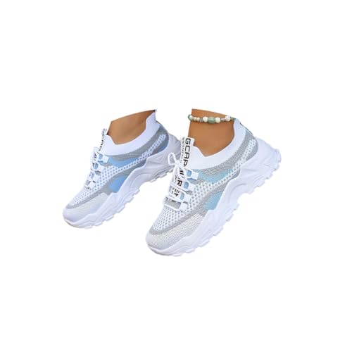 Minetom Damen Mesh Sneaker Sportschuhe Turnschuhe Laufschuhe Tennisschuhe Leicht Fitnessschuhe Plateau Schnürer Walkingschuhe C Blau 39 EU Minetom Damen Mesh Sneaker Sportschuhe Turnschuhe Laufschuhe Tennisschuhe Leicht Fitnessschuhe Plateau Schnürer Walkingschuhe C Blau 39 EU von Minetom