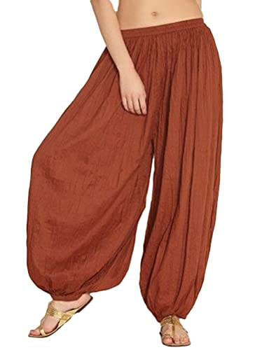 Minetom Damen Pumphose Haremshose Yoga Hose Leichte Sommerhose Sporthose Yogahose Locker Baggy Strandhose Pluderhose Freizeithose Braun 3XL Minetom Damen Pumphose Haremshose Yoga Hose Leichte Sommerhose Sporthose Yogahose Locker Baggy Strandhose Pluderhose Freizeithose Braun 3XL von Minetom