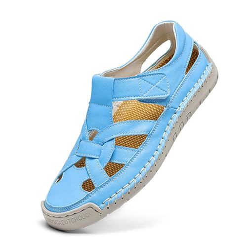 Minetom Damen Sandalen Sommer Wandersandalen Freizeit rutschfeste Sandaletten Sportsandalen Wanderschuhe Für Reisen Strand A2 Blau 45 EU Minetom Damen Sandalen Sommer Wandersandalen Freizeit rutschfeste Sandaletten Sportsandalen Wanderschuhe Für Reisen Strand A2 Blau 45 EU von Minetom