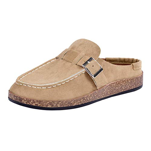 Minetom Frauen Beiläufig Bequem Clogs Wildleder Slip On Sandalen Sommer Zuhause Büro Schuhe Sommersandalen Flip Flops Flach Khaki 35 EU Minetom Frauen Beiläufig Bequem Clogs Wildleder Slip On Sandalen Sommer Zuhause Büro Schuhe Sommersandalen Flip Flops Flach Khaki 35 EU von Minetom