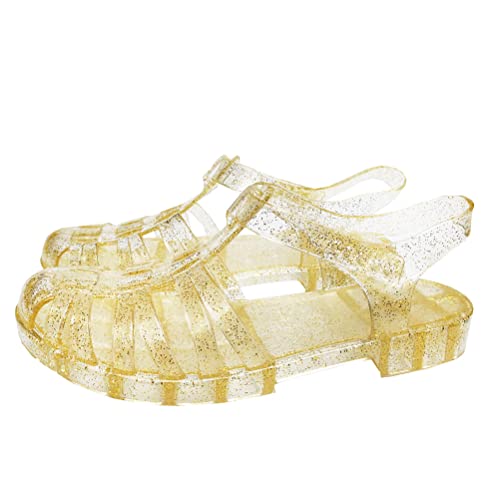 Minetom Gummi Damensandalen Unisex Kunststoff Sandalen Damen Klassische Transparente Schnallenschuhe Gummisandalen Kristall-Strandschuhe A2 Gelb 37 EU Minetom Gummi Damensandalen Unisex Kunststoff Sandalen Damen Klassische Transparente Schnallenschuhe Gummisandalen Kristall-Strandschuhe A2 Gelb 37 EU von Minetom