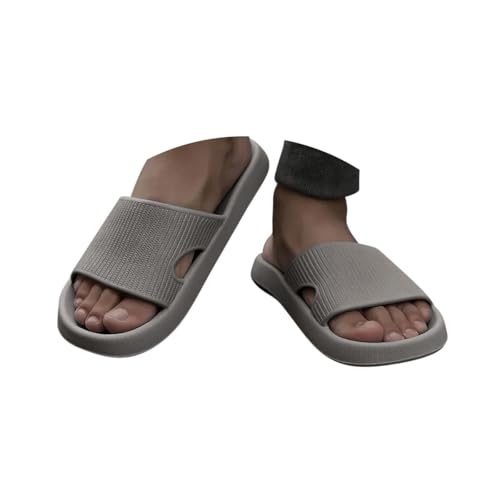 Minetom Herren Badeschuhe Hausschuhe Slippers Sommer Cozy Slide Pantoletten Badelatschen Strand Indoor/Outdoor Rutschfest Baden Einfarbig Wolke Schlappen A Grau 40/41 EU Minetom Herren Badeschuhe Hausschuhe Slippers Sommer Cozy Slide Pantoletten Badelatschen Strand Indoor/Outdoor Rutschfest Baden Einfarbig Wolke Schlappen A Grau 40/41 EU von Minetom