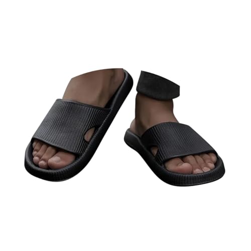 Minetom Herren Badeschuhe Hausschuhe Slippers Sommer Cozy Slide Pantoletten Badelatschen Strand Indoor/Outdoor Rutschfest Baden Einfarbig Wolke Schlappen A Schwarz 40/41 EU Minetom Herren Badeschuhe Hausschuhe Slippers Sommer Cozy Slide Pantoletten Badelatschen Strand Indoor/Outdoor Rutschfest Baden Einfarbig Wolke Schlappen A Schwarz 40/41 EU von Minetom