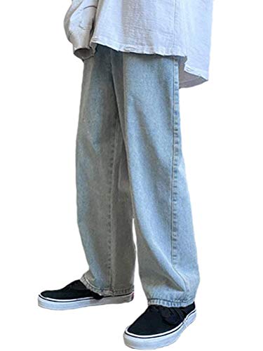 Minetom Herren Jeans Casual Relaxed Fit Jeanshose Denim Hosen Baggy Jeans Hose mit Weitem Bein Straight Leg Vintage Streetwear Z2 Hellblau L Minetom Herren Jeans Casual Relaxed Fit Jeanshose Denim Hosen Baggy Jeans Hose mit Weitem Bein Straight Leg Vintage Streetwear Z2 Hellblau L von Minetom