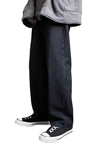 Minetom Herren Jeans Casual Relaxed Fit Jeanshose Denim Hosen Baggy Jeans Hose mit Weitem Bein Straight Leg Vintage Streetwear Z2 Schwarz XXL Minetom Herren Jeans Casual Relaxed Fit Jeanshose Denim Hosen Baggy Jeans Hose mit Weitem Bein Straight Leg Vintage Streetwear Z2 Schwarz XXL von Minetom