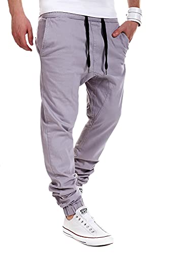 Minetom Herren Jogginghosen Lange Cargohose Freizeit Männer Kleidung Lässig Jogger Slim Fit Hose Trainingshose A Grau M von Minetom