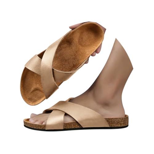 Minetom Herren Pantoletten Sandalen Mit Überkreuzten Riemen Hausschuhe Bequeme Classic Latschen Schlappen Für Drinnen Und Draußen A Aprikose 40 EU Minetom Herren Pantoletten Sandalen Mit Überkreuzten Riemen Hausschuhe Bequeme Classic Latschen Schlappen Für Drinnen Und Draußen A Aprikose 40 EU von Minetom